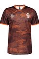 SCOTT Cyklistický dres s krátkým rukávem - TRAIL FLOW - oranžová/bordó