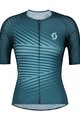 SCOTT Cyklistický dres s krátkým rukávem - RC PREMIUM LADY - modrá