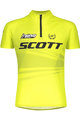 SCOTT Cyklistický dres s krátkým rukávem - RC PRO JUNIOR - žlutá
