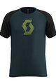 SCOTT Cyklistické triko s krátkým rukávem - 10 ICON RAGLAN - černá/modrá