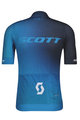 SCOTT Cyklistický dres s krátkým rukávem - RC PRO 2021 - modrá/bílá