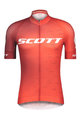 SCOTT Cyklistický dres s krátkým rukávem - RC PRO 2021 - červená/bílá