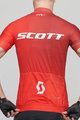 SCOTT Cyklistický dres s krátkým rukávem - RC PRO 2021 - červená/bílá