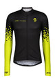 SCOTT Cyklistický dres s dlouhým rukávem letní - RC TEAM 10 SUMMER - černá/žlutá