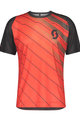 SCOTT Cyklistický dres s krátkým rukávem - TRAIL VERTIC - červená/šedá