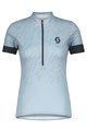 SCOTT Cyklistický dres s krátkým rukávem - ENDURANCE 20 LADY - světle modrá