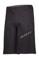 SCOTT Cyklistické kalhoty krátké bez laclu - ENDURANCE LS/FIT W/PAD - černá