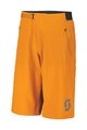 SCOTT Cyklistické kalhoty krátké bez laclu - TRAIL VERTIC - oranžová