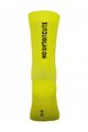 SCOTT Cyklistické ponožky klasické - PE NO SHORTCUTS CREW - žlutá
