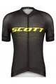 SCOTT Cyklistický dres s krátkým rukávem - RC PRO SS - černá/žlutá
