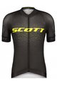 SCOTT Cyklistický krátký dres a krátké kalhoty - RC PRO SS - šedá/žlutá/černá