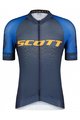 SCOTT Cyklistický dres s krátkým rukávem - RC PRO SS - oranžová/modrá
