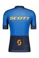 SCOTT Cyklistický dres s krátkým rukávem - RC PRO SS - oranžová/modrá