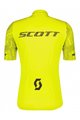 SCOTT Cyklistický krátký dres a krátké kalhoty - RC TEAM 10 SS - šedá/žlutá/černá