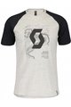 SCOTT Cyklistické triko s krátkým rukávem - ICON RAGLAN SS - černá/šedá