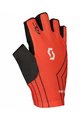 SCOTT Cyklistické rukavice krátkoprsté - RC TEAM LF 2022 - červená/šedá