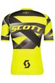 SCOTT Cyklistický dres s krátkým rukávem - RC PREMIUM CLIMBER - černá/žlutá