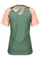 SCOTT Cyklistický dres s krátkým rukávem - TRAIL VERTIC LADY - zelená/růžová