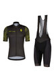 SCOTT Cyklistický krátký dres a krátké kalhoty - RC TEAM 10 SS - žlutá/šedá/černá