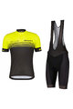 SCOTT Cyklistický krátký dres a krátké kalhoty - RC TEAM 20 SS - žlutá/černá/šedá