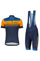 SCOTT Cyklistický krátký dres a krátké kalhoty - RC TEAM 20 SS - oranžová/modrá