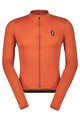 SCOTT Cyklistický dres s dlouhým rukávem zimní - ENDURANCE 10 L/SL - oranžová