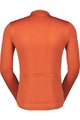 SCOTT Cyklistický dres s dlouhým rukávem letní - ENDURANCE 10 - oranžová