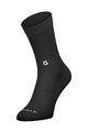 SCOTT Cyklistické ponožky klasické - PE NO SHORTCUTS CREW - černá