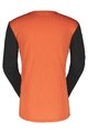 SCOTT Cyklistický dres s dlouhým rukávem letní - TRAIL VERTIC LS - černá/oranžová