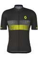 SCOTT Cyklistický dres s krátkým rukávem - TEAM 10 - černá/žlutá