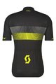 SCOTT Cyklistický dres s krátkým rukávem - TEAM 10 - černá/žlutá