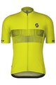 SCOTT Cyklistický dres s krátkým rukávem - TEAM 10 - žlutá