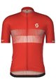 SCOTT Cyklistický dres s krátkým rukávem - TEAM 10 - červená