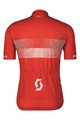 SCOTT Cyklistický dres s krátkým rukávem - TEAM 10 - červená