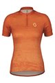 SCOTT Cyklistický dres s krátkým rukávem - ENDURANCE 30 SS LADY - oranžová