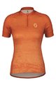 SCOTT Cyklistický dres s krátkým rukávem - ENDURANCE 30 - oranžová