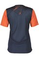 SCOTT Cyklistický dres s krátkým rukávem - TRAIL VERTIC SS LADY - modrá/oranžová