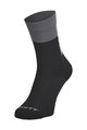 SCOTT Cyklistické ponožky klasické - BLOCK STRIPE CREW - černá/šedá