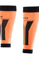 SIX2 Cyklistické návleky po kolena - CALF - oranžová/černá