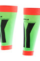 SIX2 Cyklistické návleky po kolena - CALF - červená/zelená