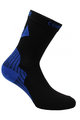 SIX2 Cyklistické ponožky klasické - ACTIVE - černá/modrá