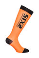 SIX2 Cyklistické podkolenky - RECOVERY - oranžová/černá