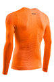 SIX2 Cyklistické triko s dlouhým rukávem - TS2 C - oranžová