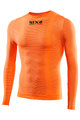 SIX2 Cyklistické triko s dlouhým rukávem - TS2 C - oranžová