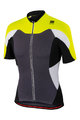 SPORTFUL Cyklistický dres s krátkým rukávem - CRANK - žlutá/šedá