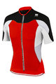 SPORTFUL Cyklistický dres s krátkým rukávem - CRANK - červená/bílá/černá