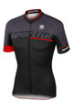 SPORTFUL Cyklistický dres s krátkým rukávem - SC TEAM - černá/červená