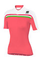 SPORTFUL Cyklistický dres s krátkým rukávem - ALLURE LADY - růžová/bílá