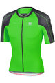 SPORTFUL Cyklistický dres s krátkým rukávem - BODYFIT SPEEDSKIN - zelená/černá