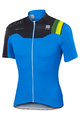 SPORTFUL Cyklistický dres s krátkým rukávem - BODYFIT PRO TEAM - černá/modrá